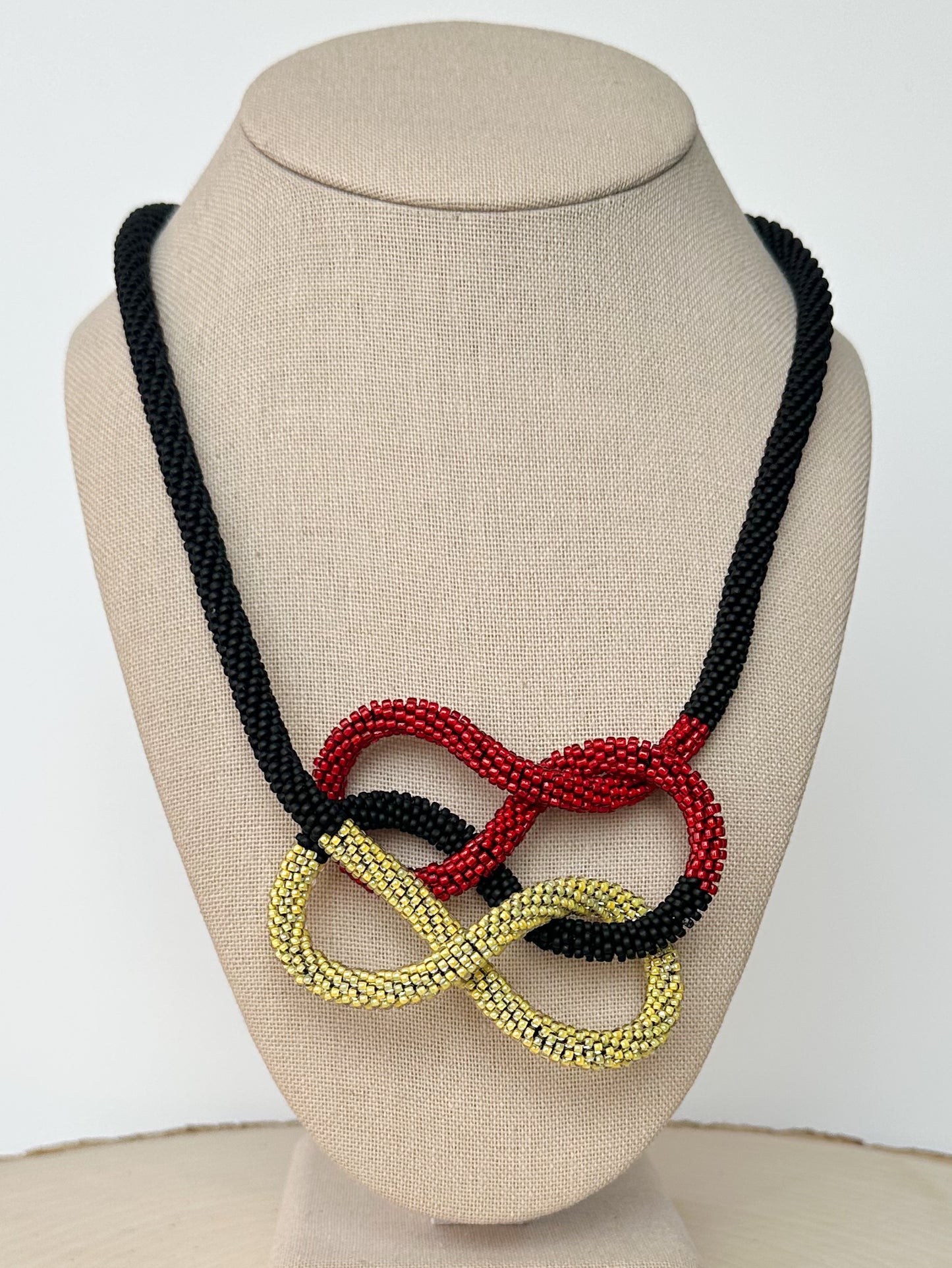 Double-Eight Necklace - Saffron