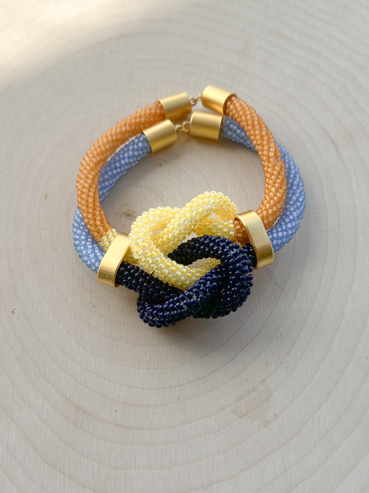 Twin Knot Bracelet - Sunrise