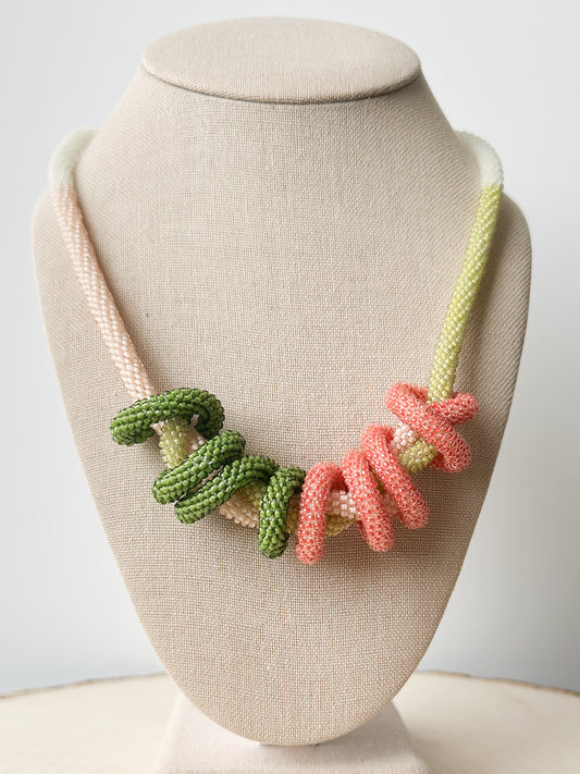 Barrel Necklace - Garden
